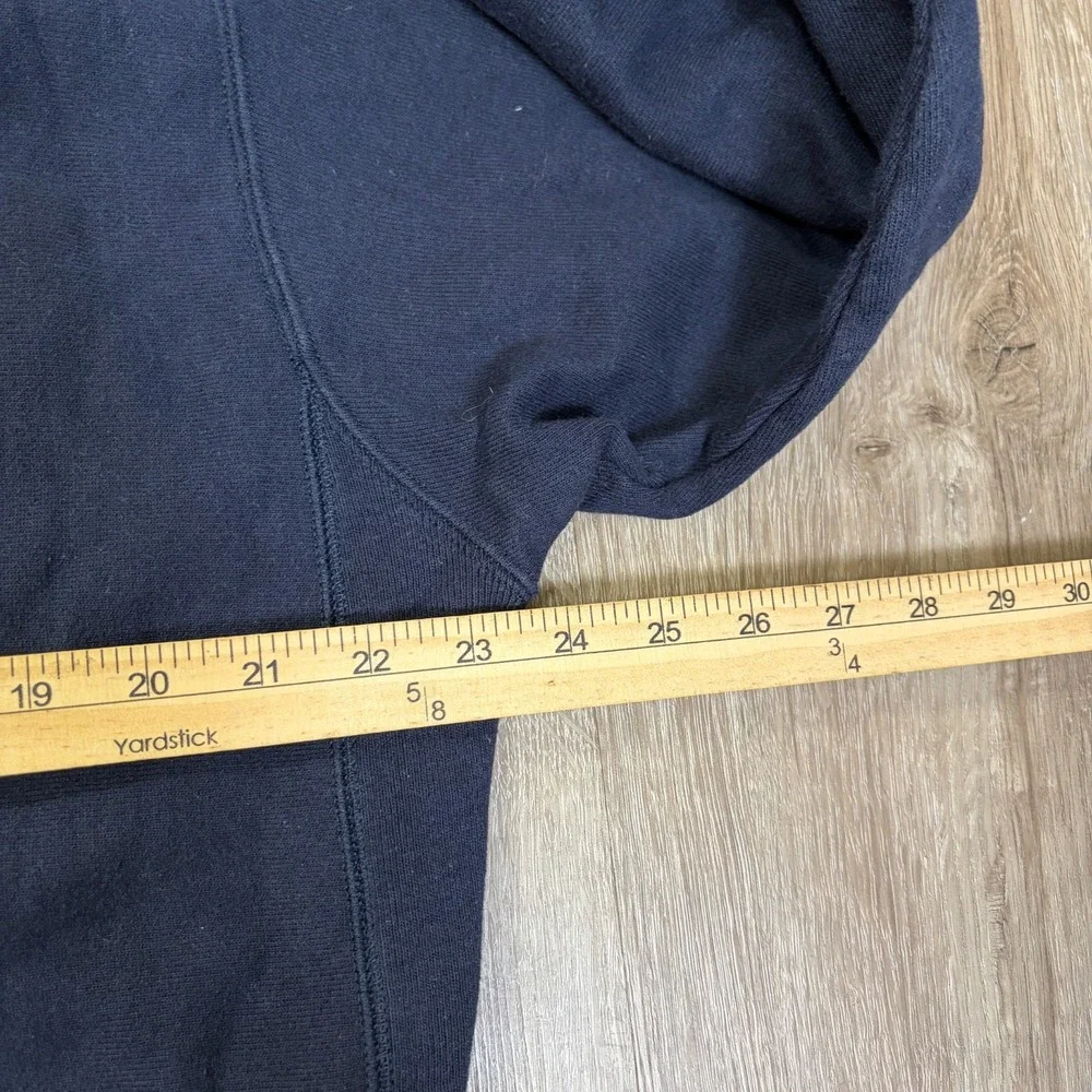 VTG Champion Reverse Weave Sweatshirt Washington and Lee University Large Blue